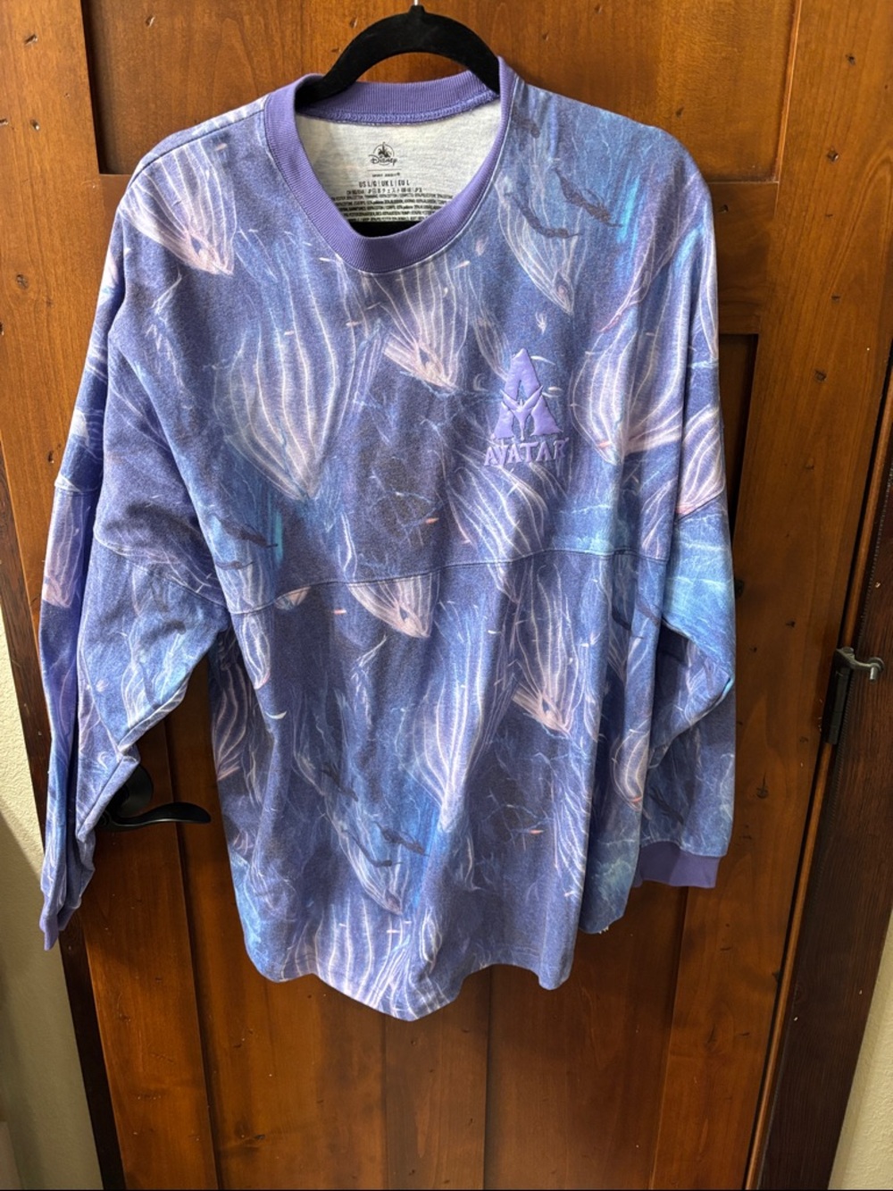 Disney Avatar Purple Lavender Tie-Dye Long Sleeve Tee
